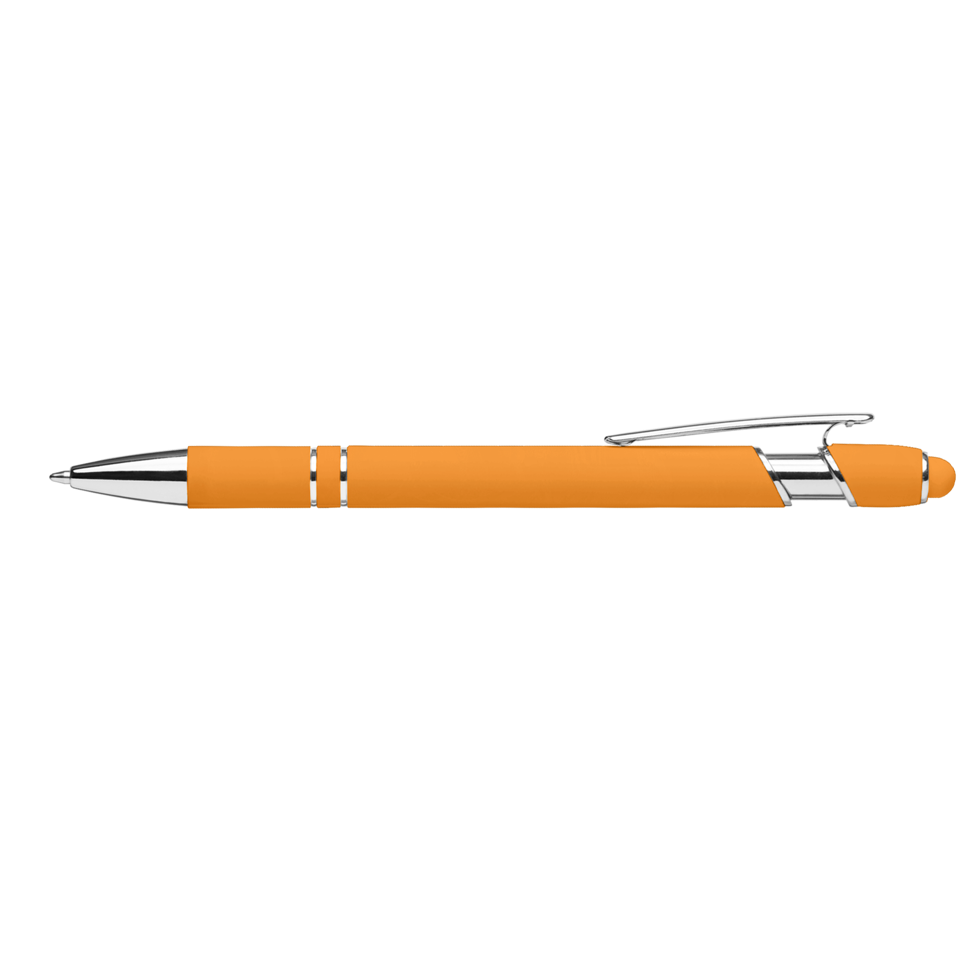 Prince Brights Stylus Pen promotional pen in yellow laser engraved with your company logo