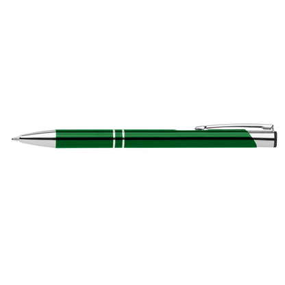Crosby Pen promotional pen in green laser engraved with your company logo