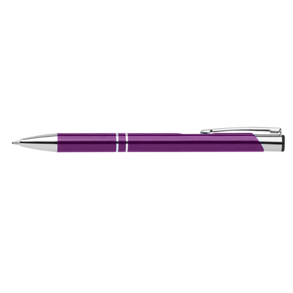 Crosby Pen promotional pen in purple laser engraved with your company logo