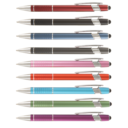 Prince Matte Stylus Pen promotional pen in assorted colours laser engraved with your company logo