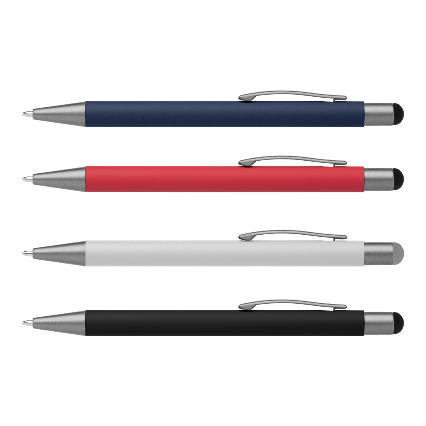 Bowie Softy Stylus Pen promotional pen in assorted colours laser engraved with your company logo