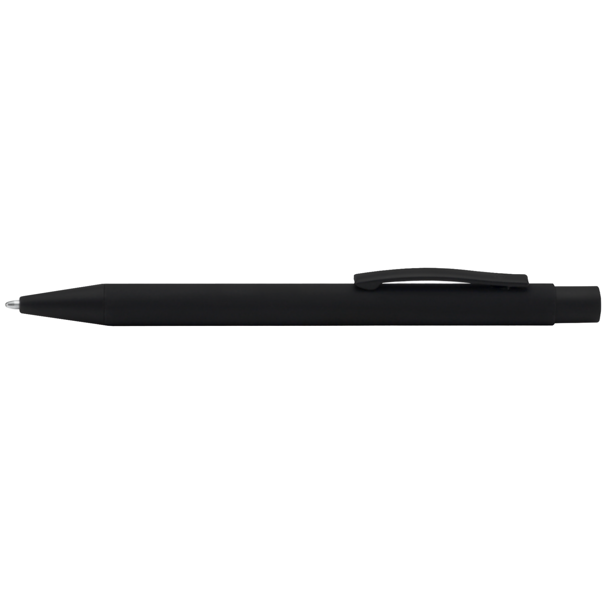 Bowie All Black Pen promotional pen in black laser engraved with your company logo