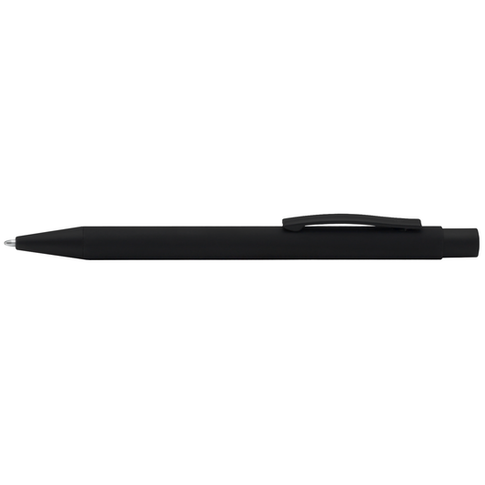 Bowie All Black Pen promotional pen in black laser engraved with your company logo