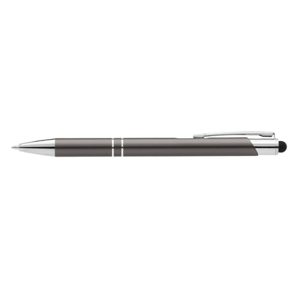 Crosby Matte Stylus Pen promotional pen in assorted colours laser engraved with your company logo