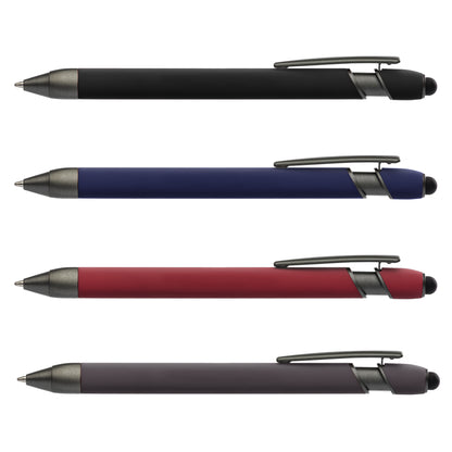 Prince Gunmetal Stylus promotional pen in assorted colours laser engraved with your company logo