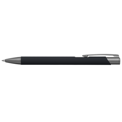Crosby Gunmetal Softy Pen promotional pen in black printed with your company logo