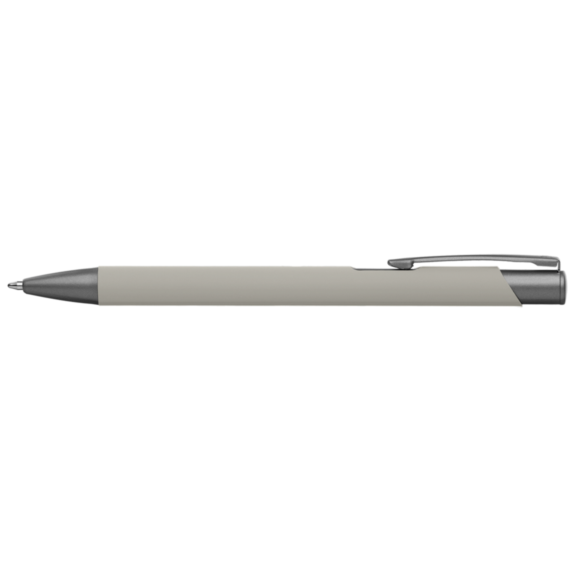 Crosby Gunmetal Softy Pen promotional pen in light gray printed with your company logo