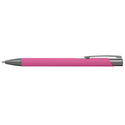 Crosby Gunmetal Softy Pen promotional pen in pink printed with your company logo
