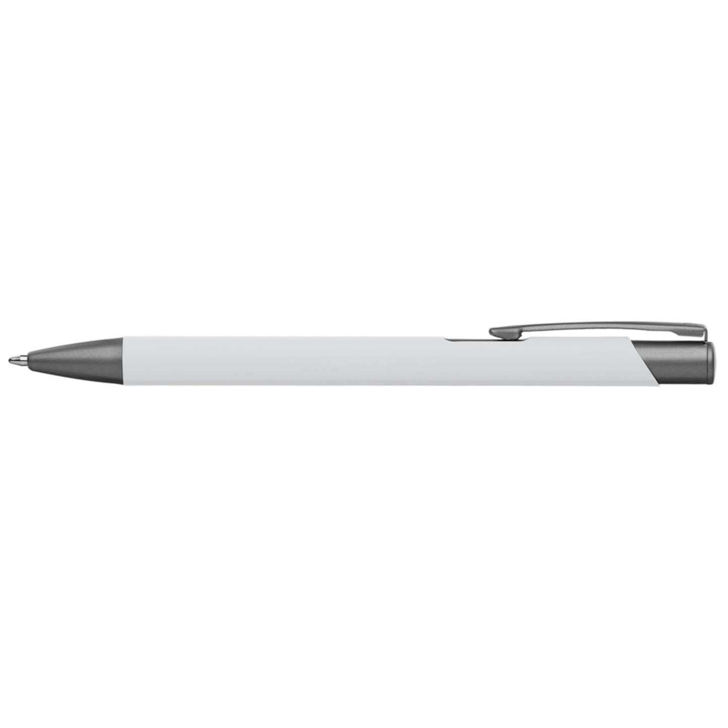 Crosby Gunmetal Softy Pen promotional pen in white printed with your company logo