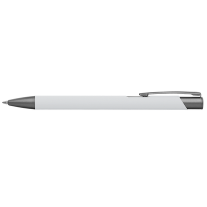 Crosby Gunmetal Softy Pen promotional pen in white printed with your company logo