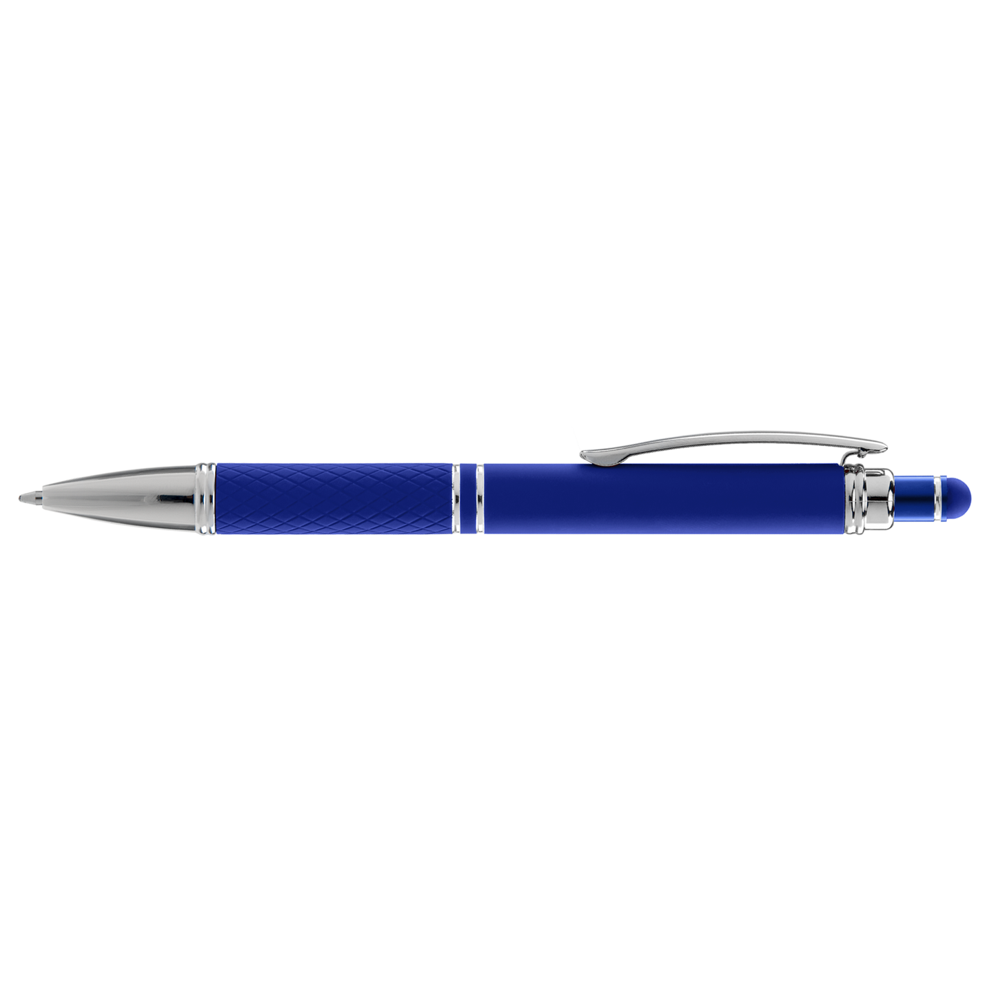 Phoenix Softy with Stylus promotional pen in blue printed with your company logo