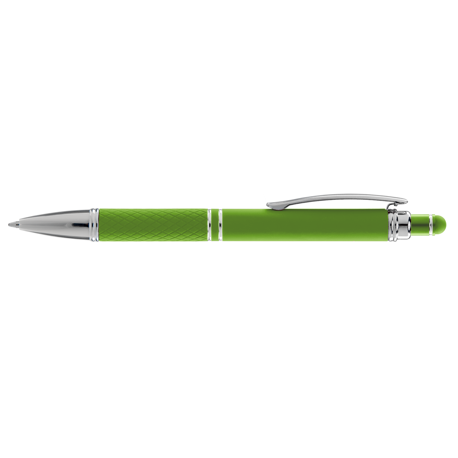 Phoenix Softy with Stylus promotional pen in green printed with your company logo
