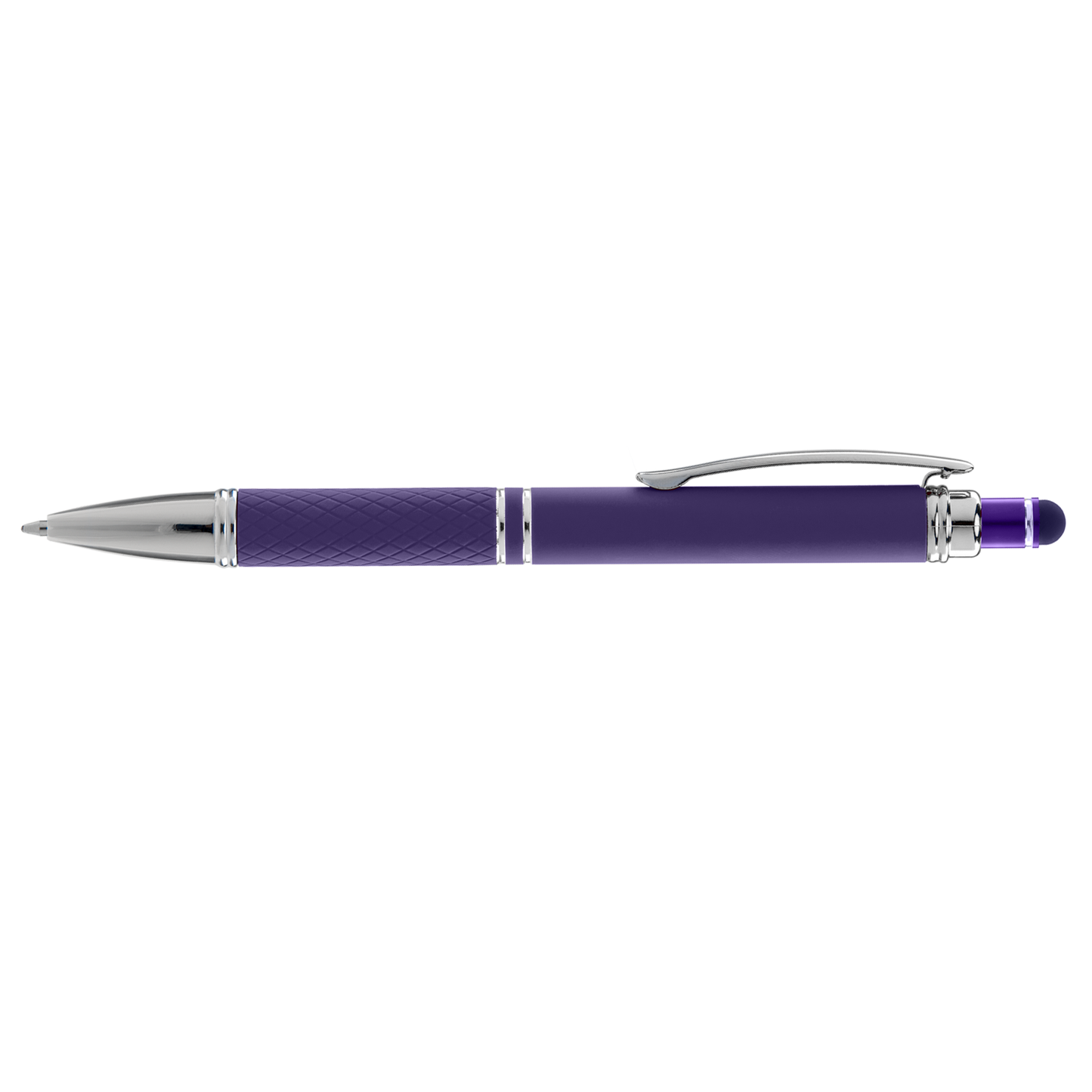Phoenix Softy with Stylus promotional pen in purple printed with your company logo