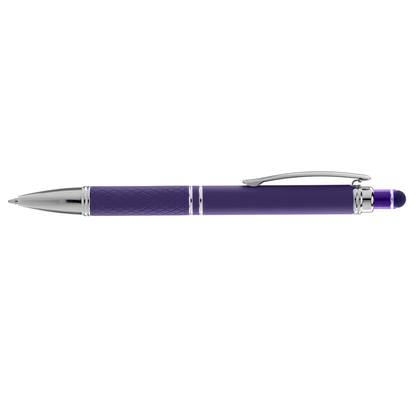 Phoenix Softy with Stylus promotional pen in purple printed with your company logo