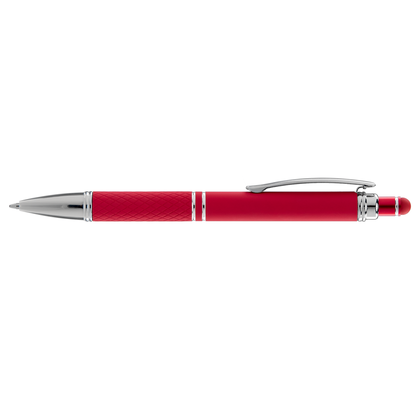 Phoenix Softy with Stylus promotional pen in red printed with your company logo
