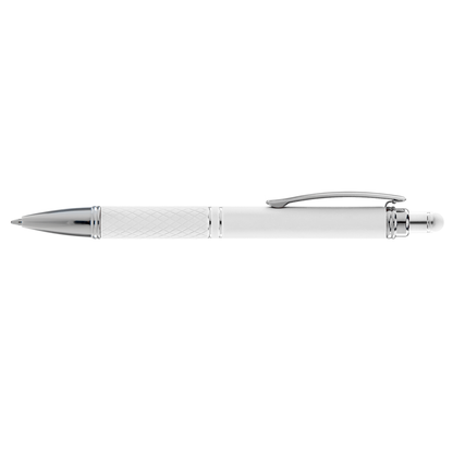 Phoenix Softy with Stylus promotional pen in white printed with your company logo