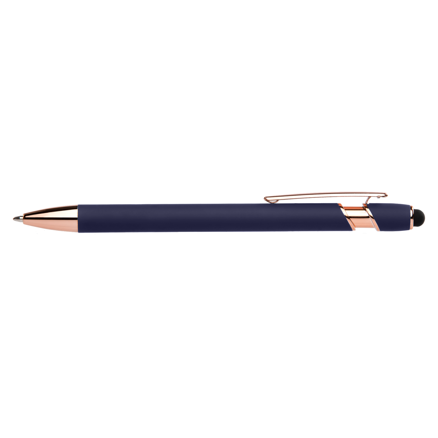 Prince Softy Rose Gold with Stylus promotional pen in blue printed with your company logo