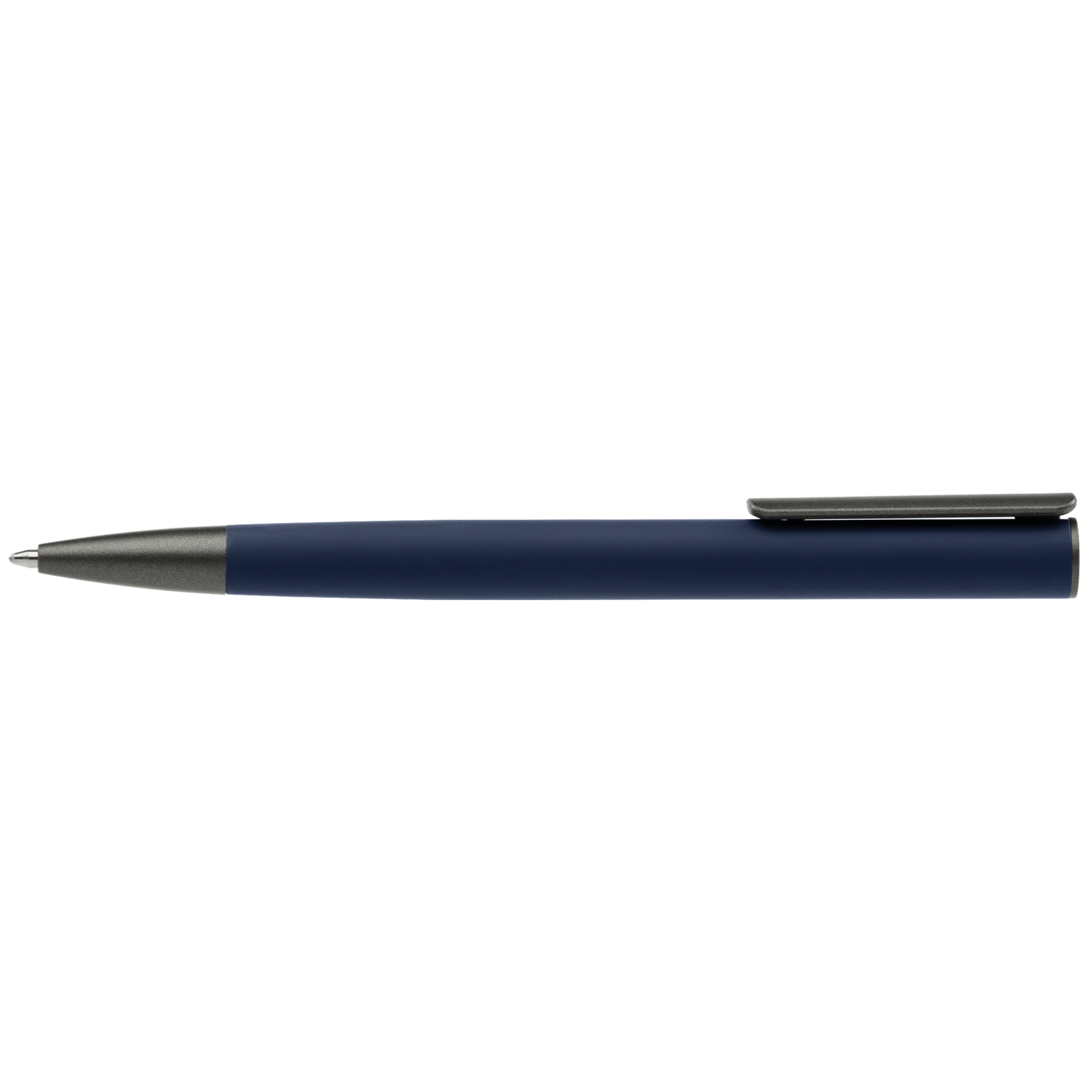 Jagger Gunmetal Pen promotional pen in navy blue printed with your company logo