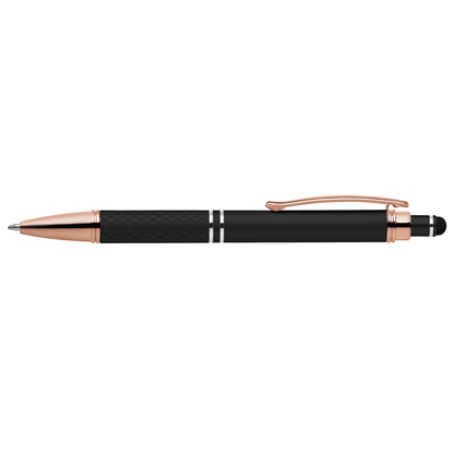 Phoenix Softy Rose Gold promotional pen in assorted colours laser engraved with your company logo