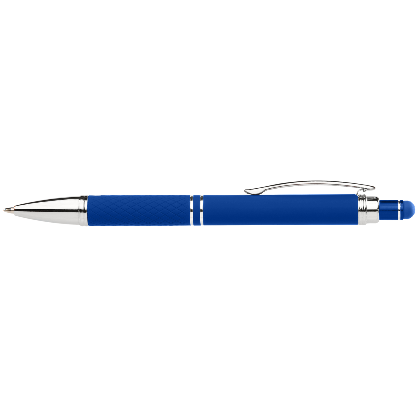 Phoenix Softy Brights Gel Pen with Stylus promotional pen in royal blue printed with your company logo