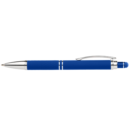 Phoenix Softy Brights Gel Pen with Stylus promotional pen in royal blue printed with your company logo