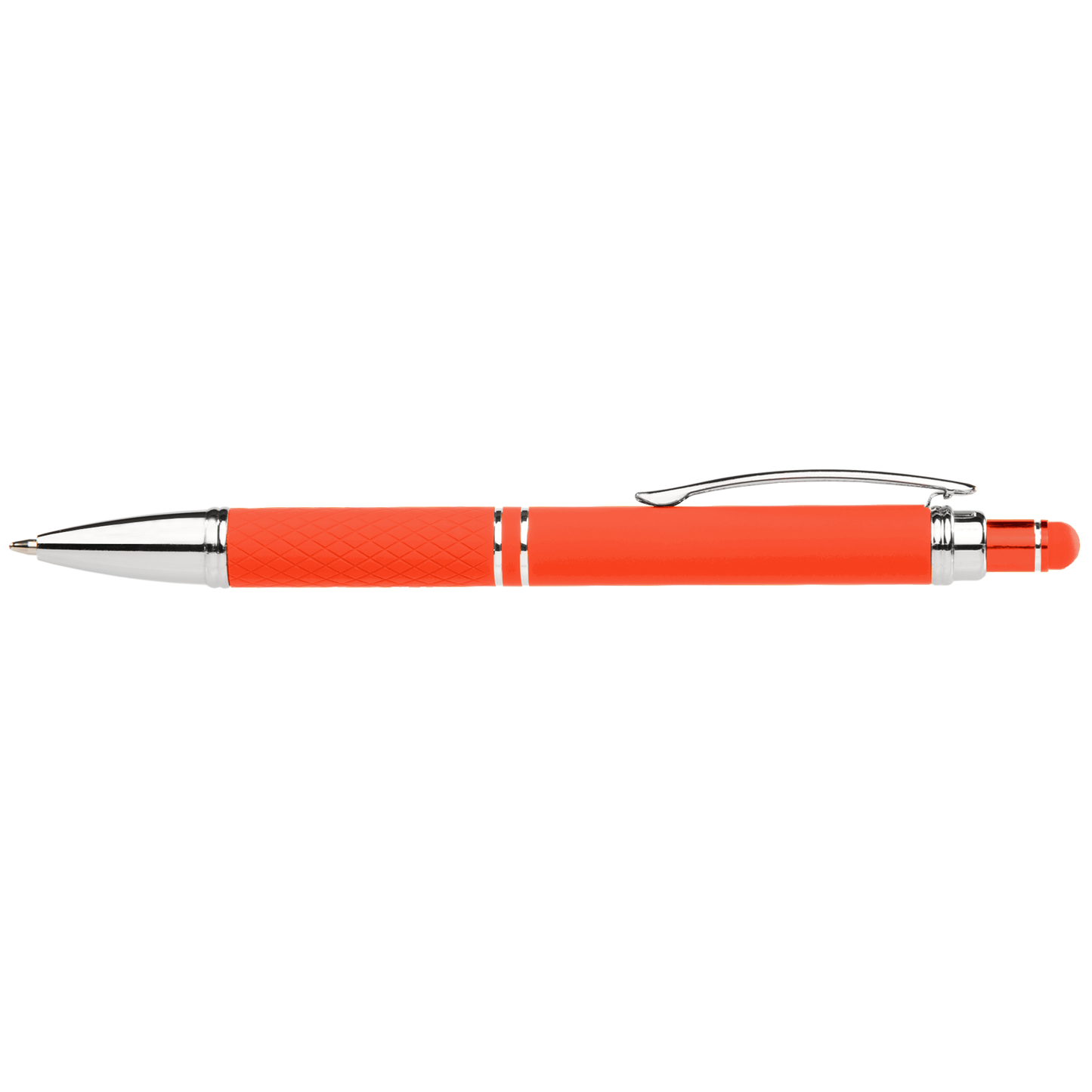 Phoenix Softy Brights Gel Pen with Stylus promotional pen in orange printed with your company logo