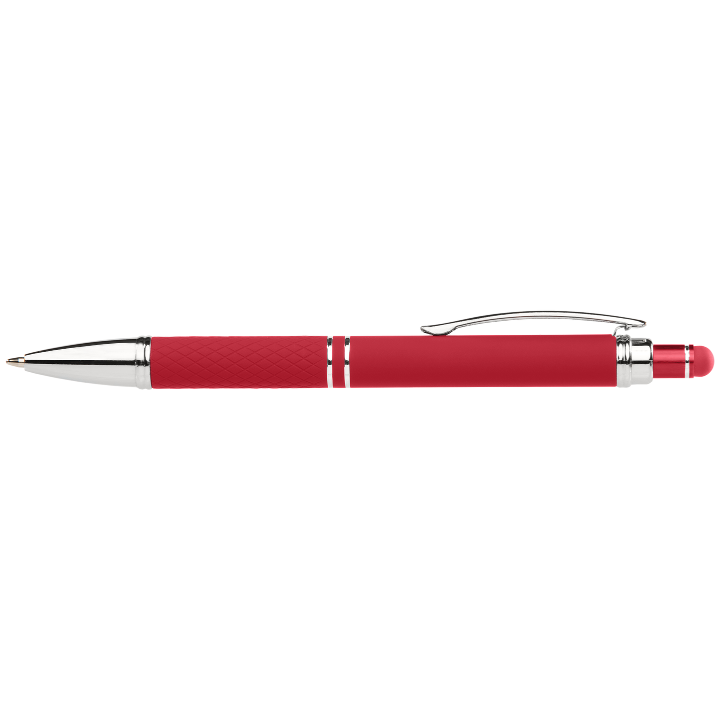 Phoenix Softy Brights Gel Pen with Stylus promotional pen in red printed with your company logo