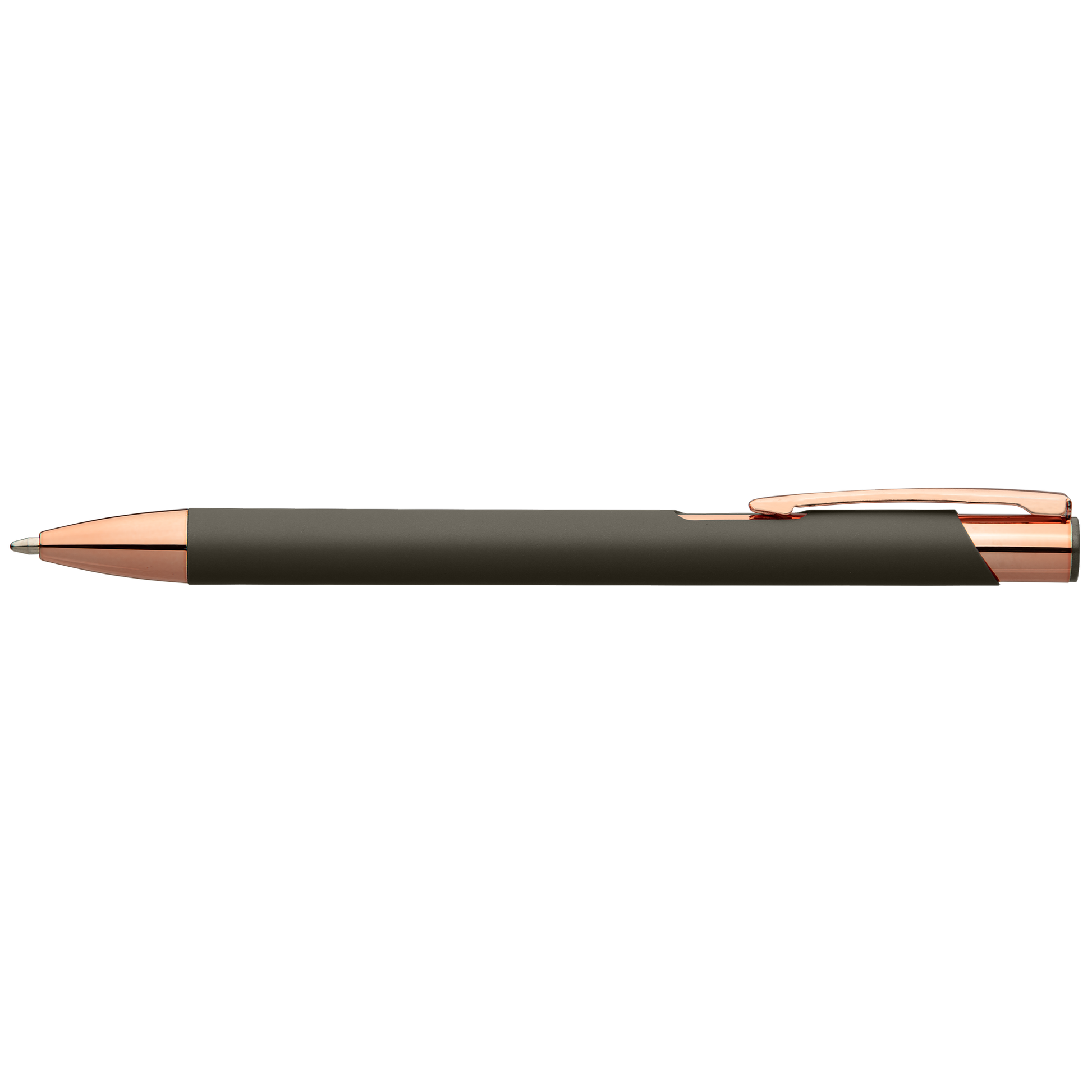 Crosby Softy Rose Gold Pen promotional pen in gunmetal printed with your company logo