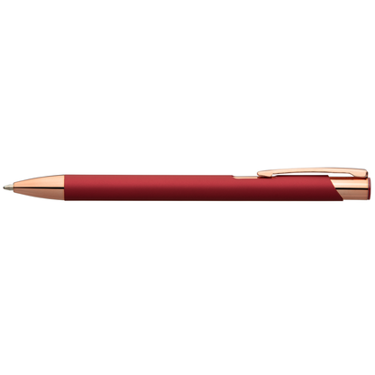 Crosby Softy Rose Gold Pen promotional pen in red printed with your company logo
