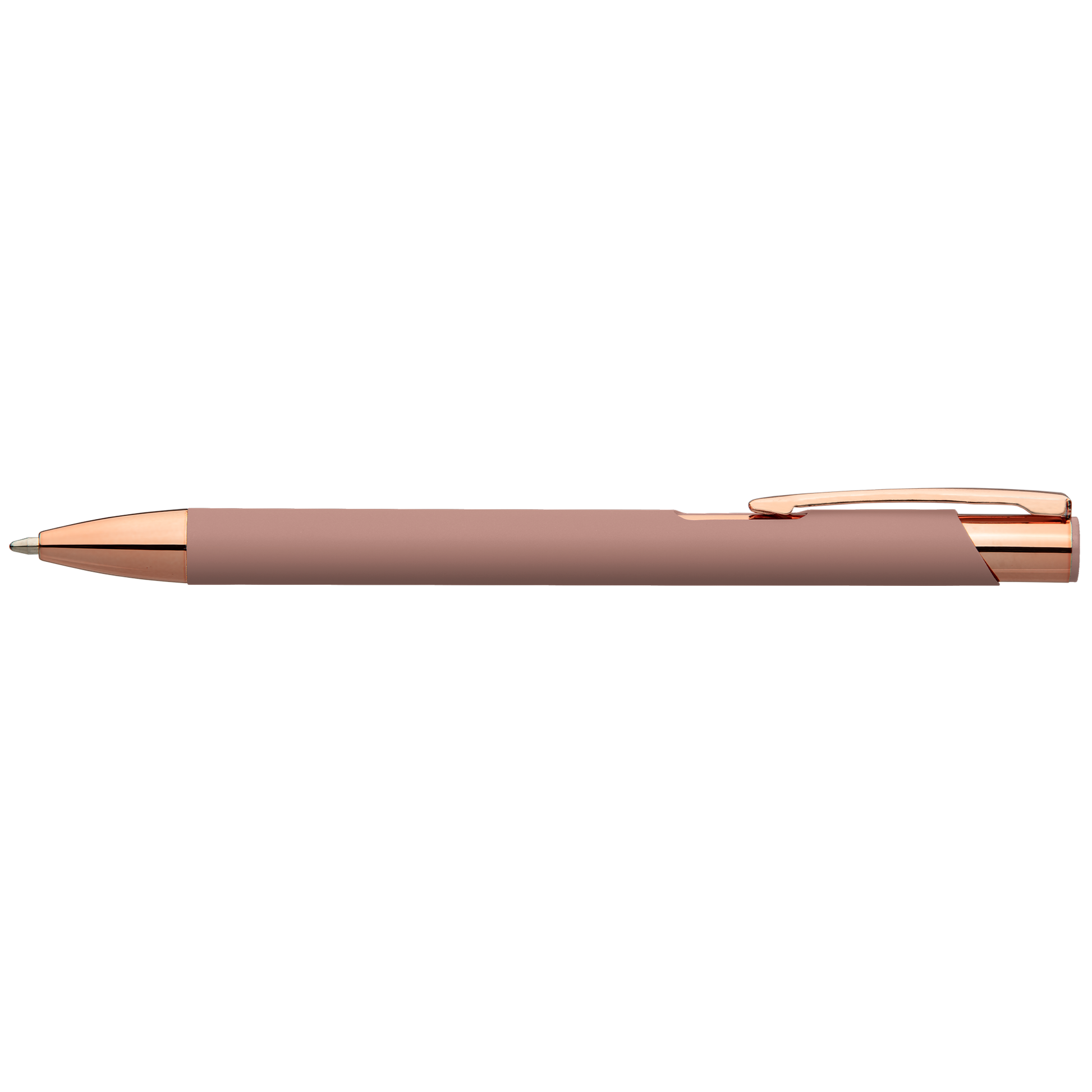 Crosby Softy Rose Gold Pen promotional pen in rose gold printed with your company logo