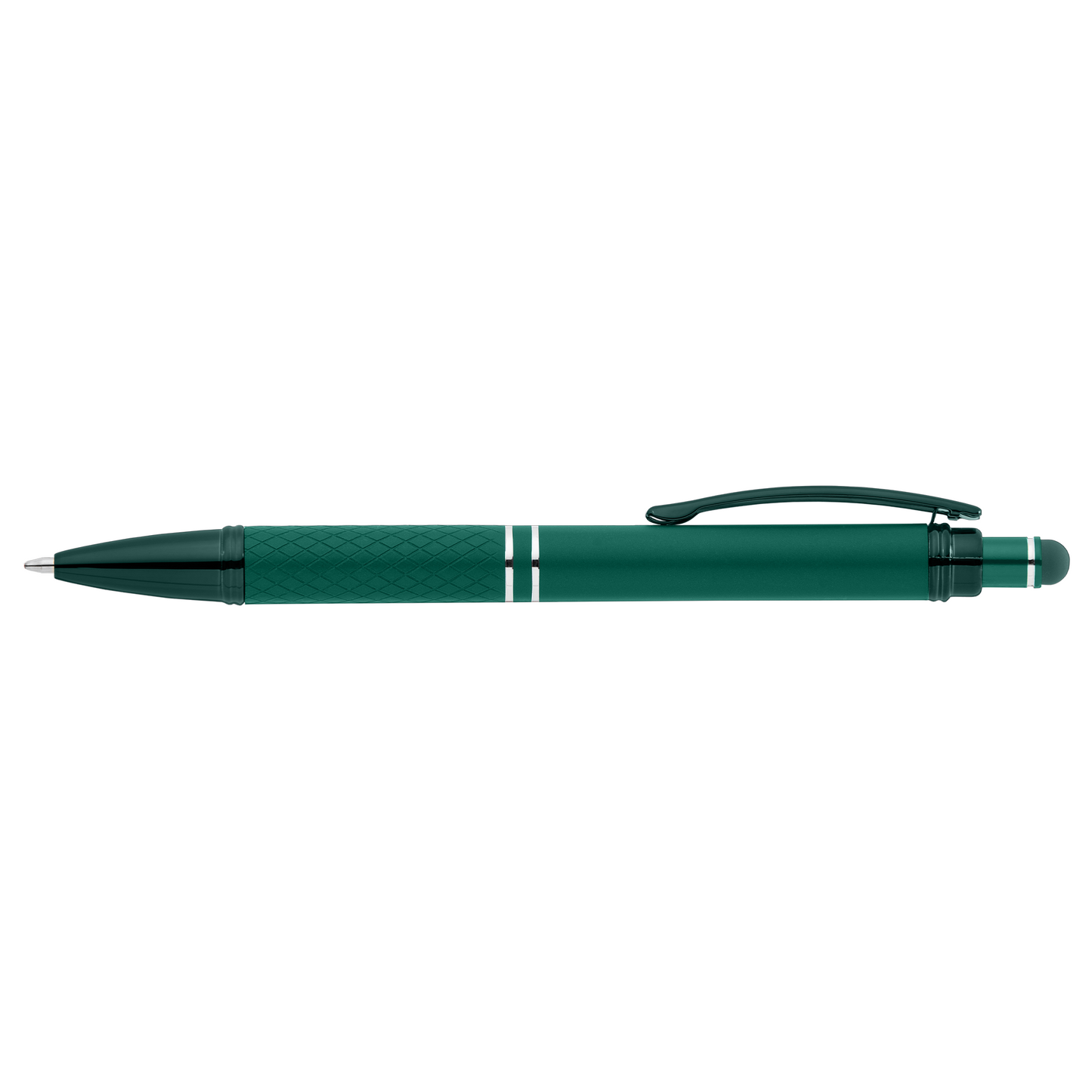 Phoenix Softy Monochrome Pen promotional pen in green laser engraved with your company logo