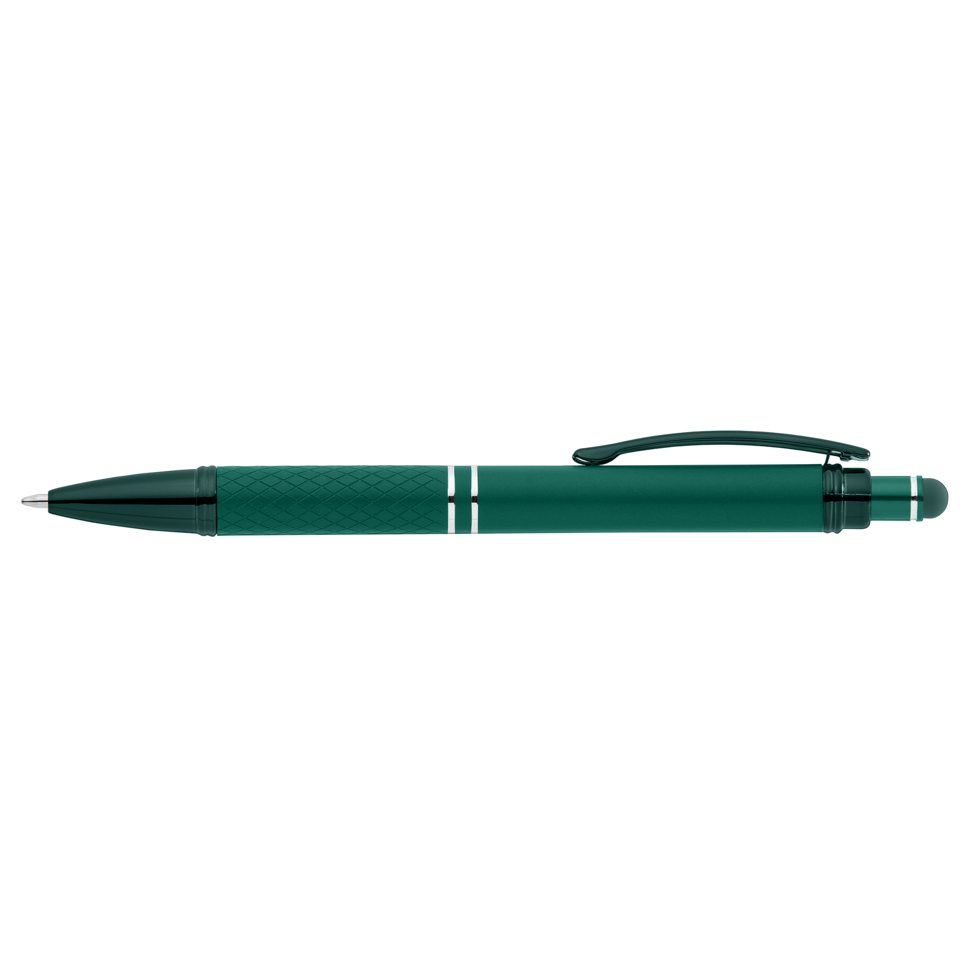 Phoenix Softy Monochrome Pen promotional pen in green laser engraved with your company logo