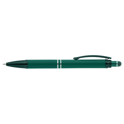 Phoenix Softy Monochrome Pen promotional pen in green laser engraved with your company logo