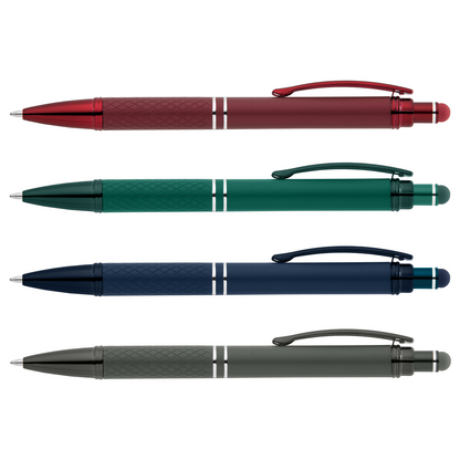 Phoenix Softy Monochrome Pen promotional pen in assorted colours laser engraved with your company logo