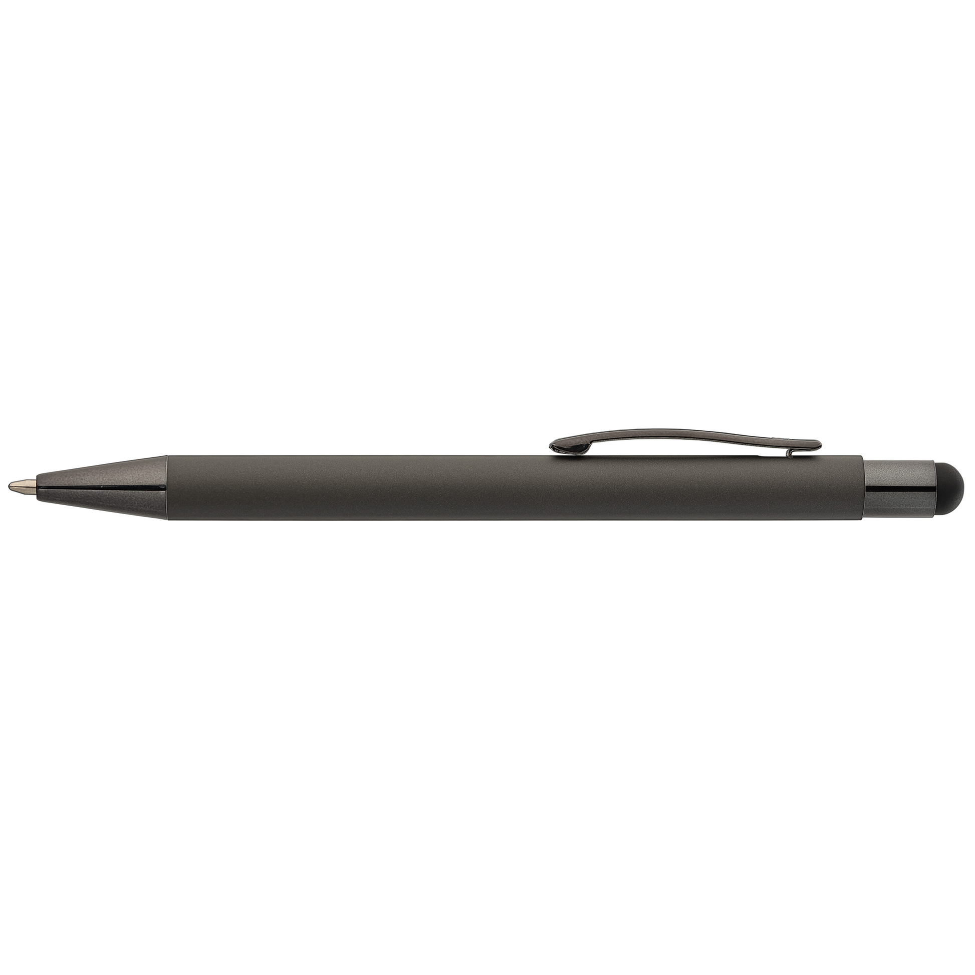 Bowie Softy Monochrome Stylus Pen promotional pen in black printed with your company logo