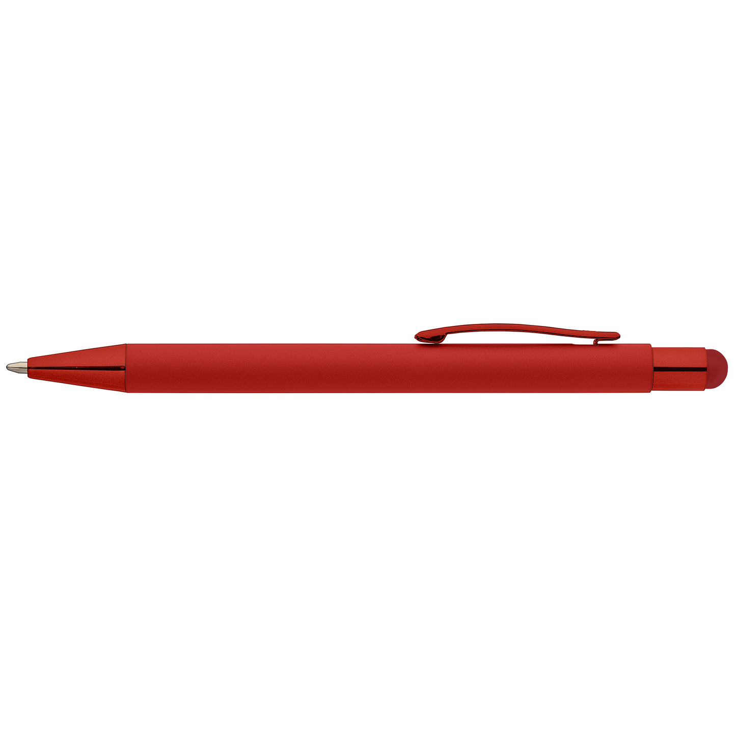 Bowie Softy Monochrome Stylus Pen promotional pen in red printed with your company logo