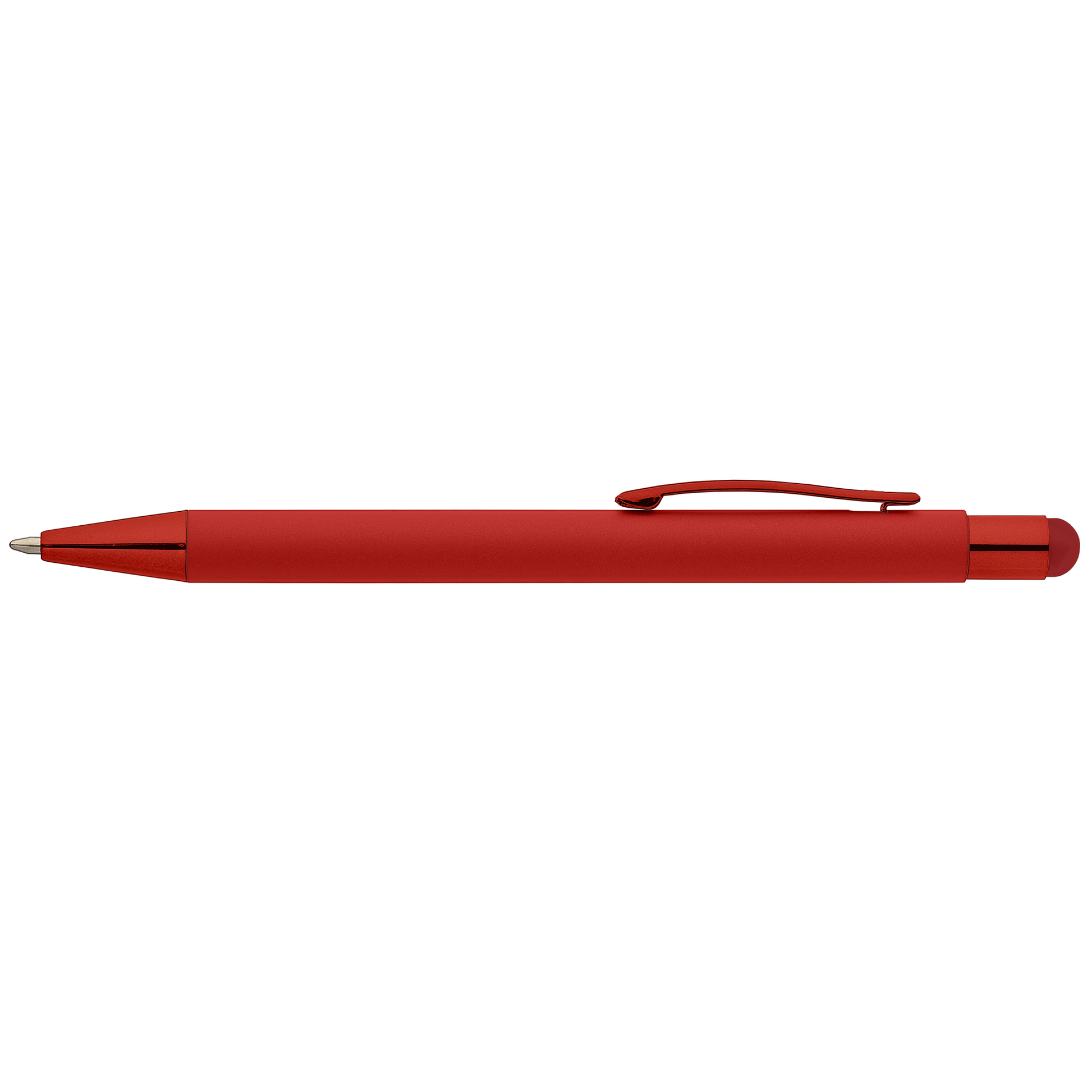 Bowie Softy Monochrome Stylus Pen promotional pen in red printed with your company logo