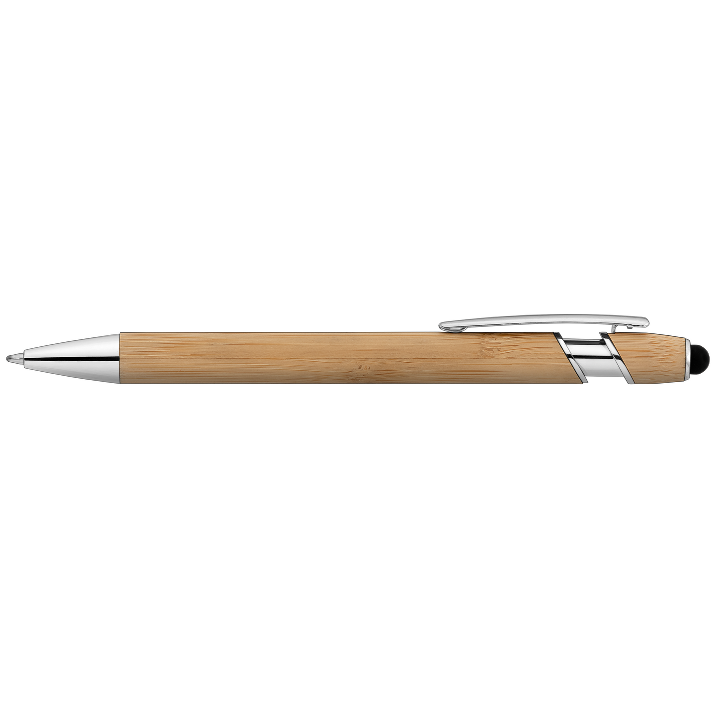 Prince Bamboo Stylus Pen promotional pen in bamboo printed with your company logo