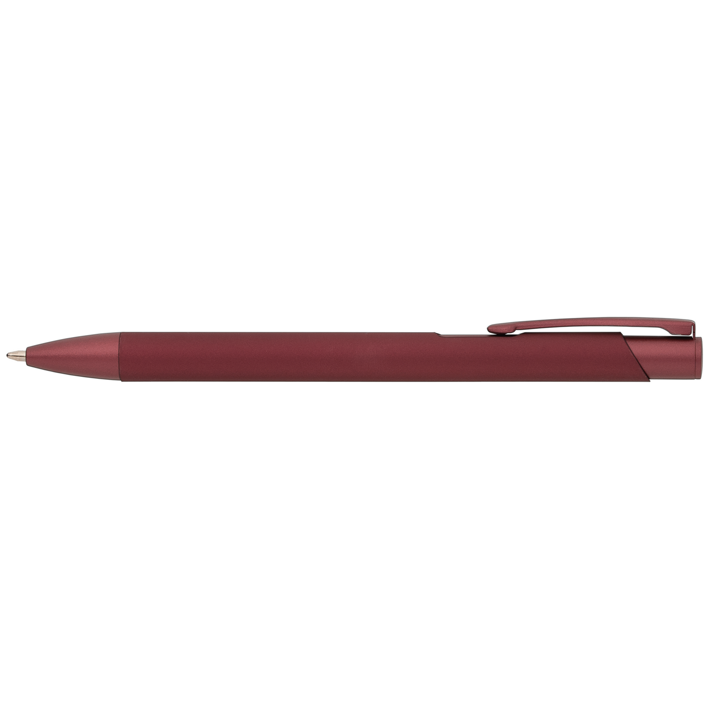 Crosby Softy Monochrome promotional pen in burgundy laser engraved with your company logo