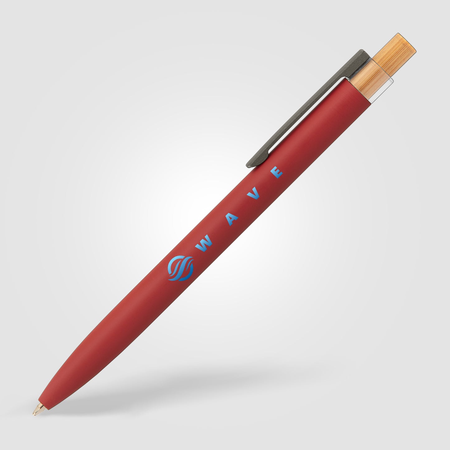 Reborn Recycled Aluminium Pen promotional pen in red printed with your company logo