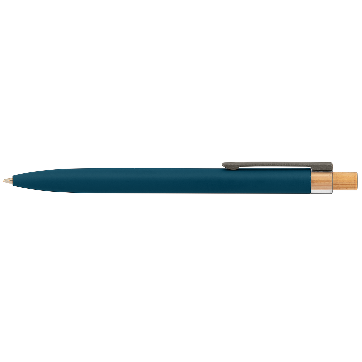 Reborn Recycled Aluminium Pen promotional pen in navy blue printed with your company logo