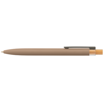 Reborn Recycled Aluminium Pen promotional pen in dune printed with your company logo