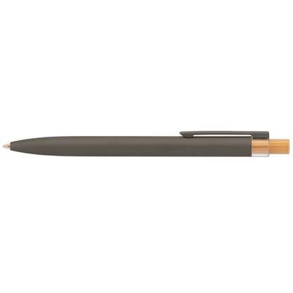 Reborn Recycled Aluminium Pen promotional pen in gunmetal printed with your company logo
