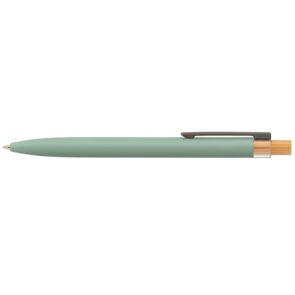 Reborn Recycled Aluminium Pen promotional pen in sage printed with your company logo