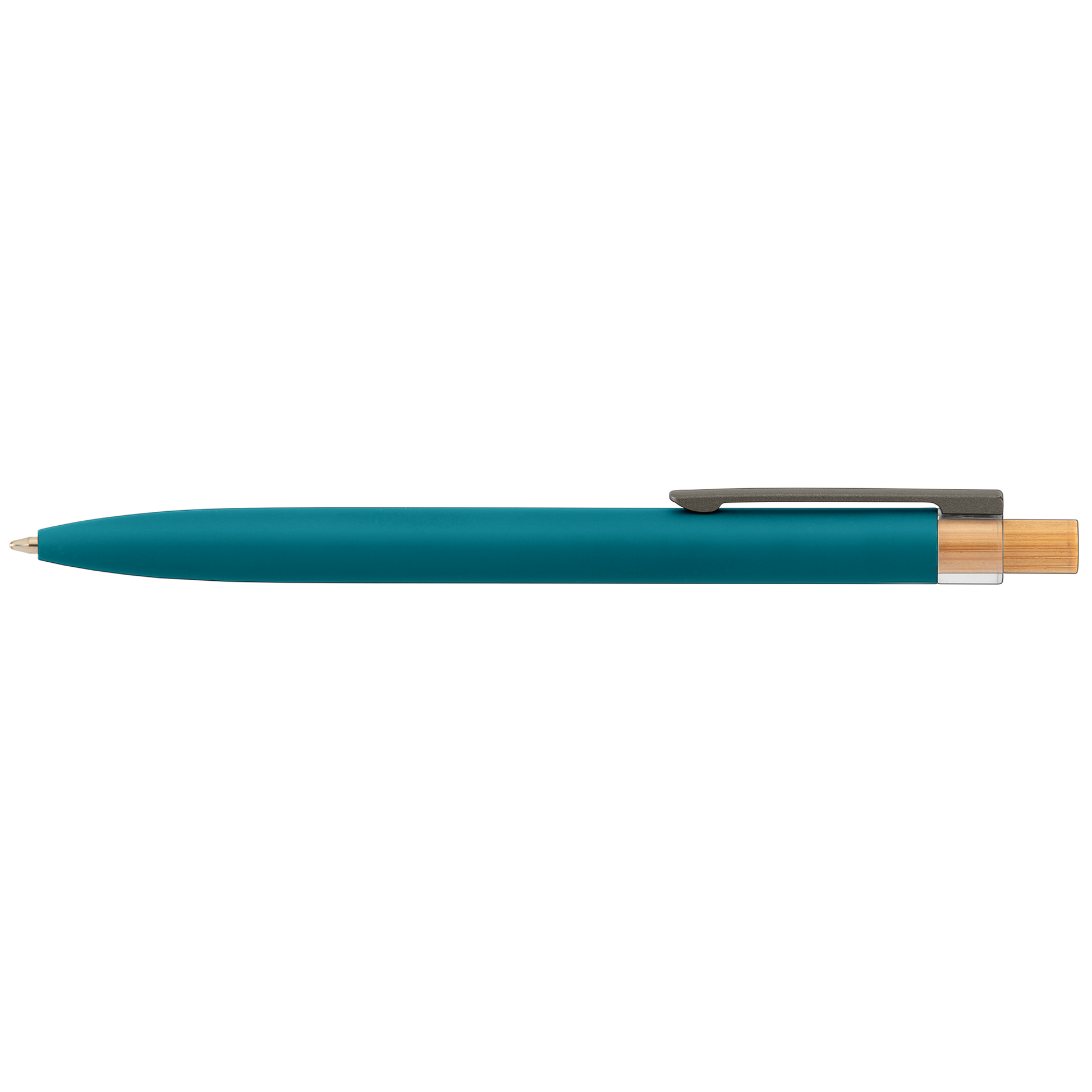 Reborn Recycled Aluminium Pen promotional pen in turquoise printed with your company logo