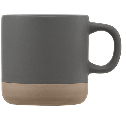 Terra promotional mug in gray printed with your company logo
