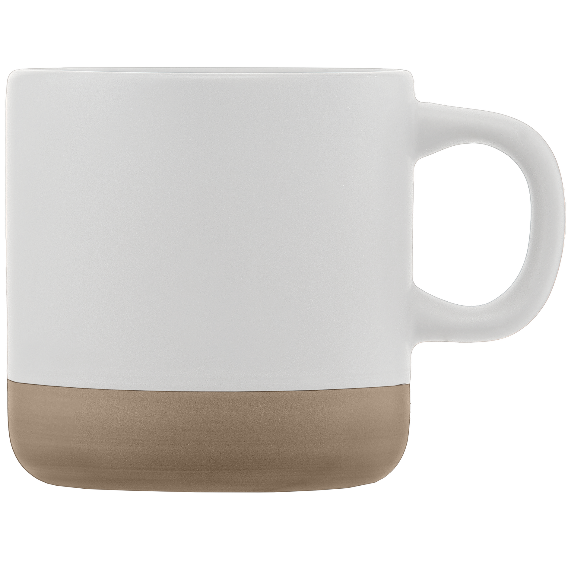 Terra promotional mug in white printed with your company logo
