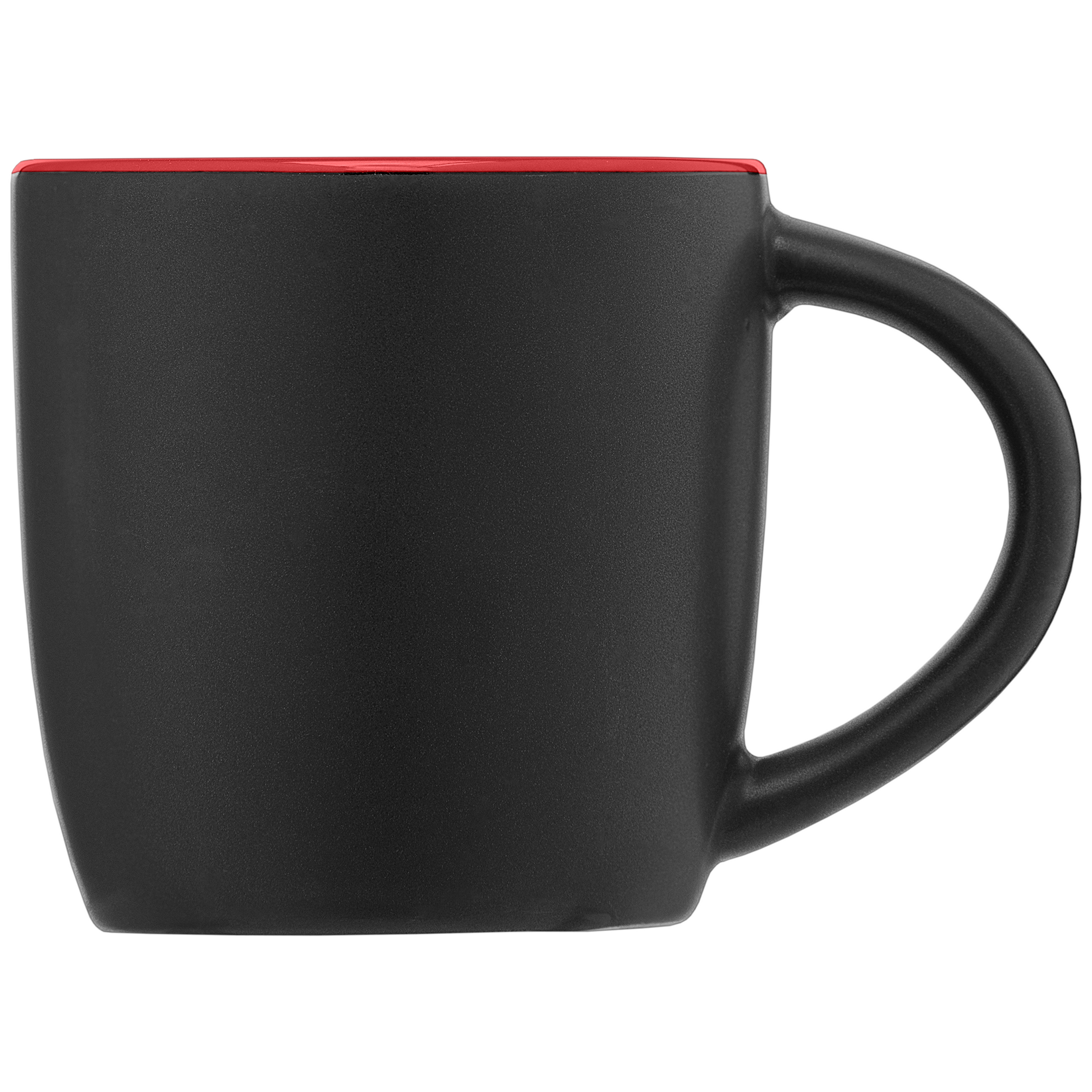 Zanzibar promotional mug in red printed with your company logo