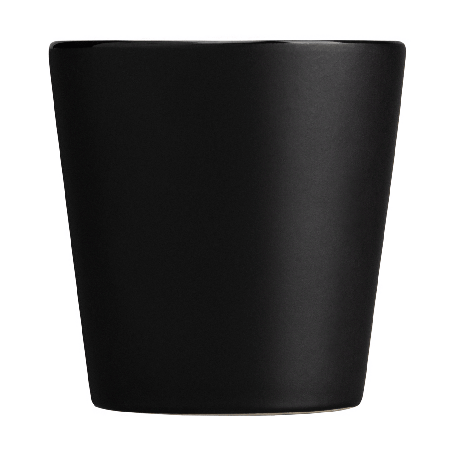 Trieste promotional cup in black printed with your company logo