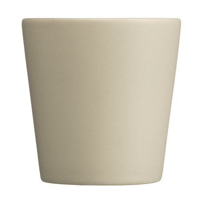 Trieste promotional cup in cream printed with your company logo